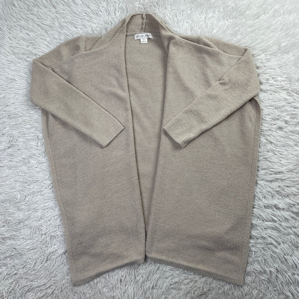 Barefoot Dreams Cardigan Womens S/M Pink Lite Calypso‎ Wrap Pockets Open Comfort